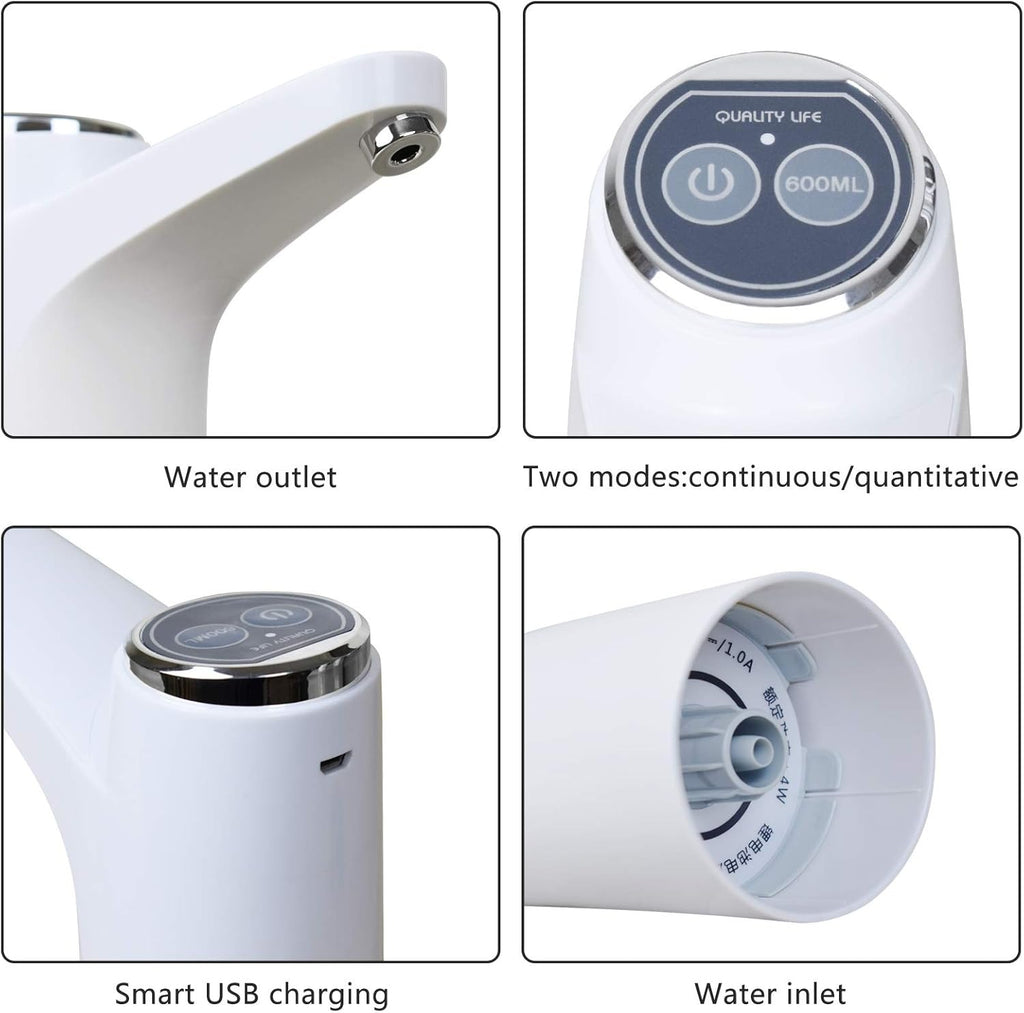 Touch Intelligent Electric Water Pump – Rechargeable Automatic Dispenser For Bottled Water