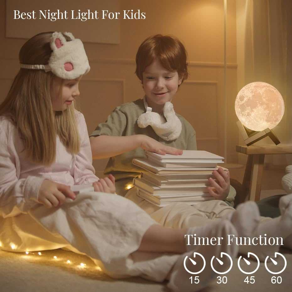 3D Moon Lamp – Rechargeable