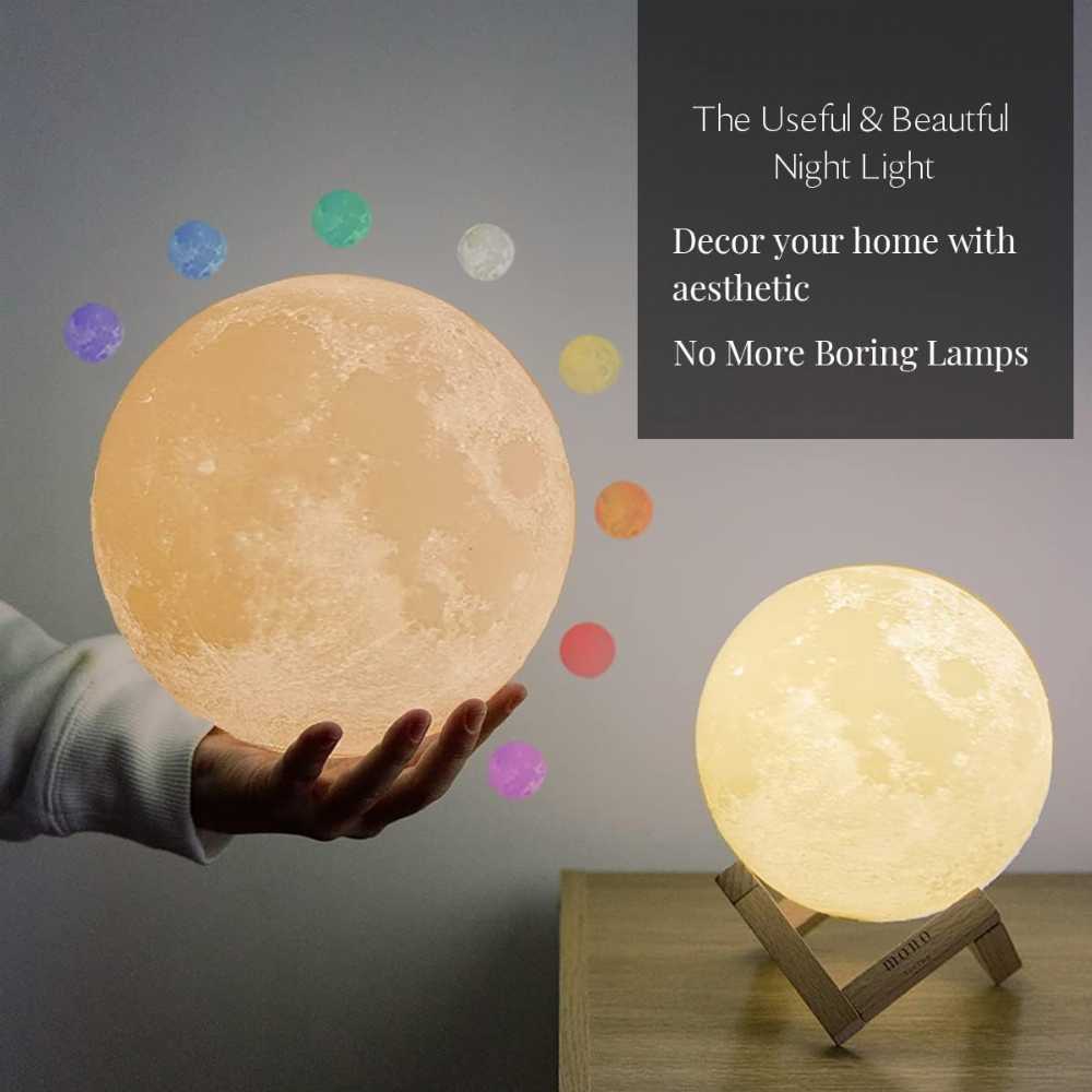 3D Moon Lamp – Rechargeable