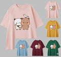 Cute Bears DTF Printed T-Shirt For Women's